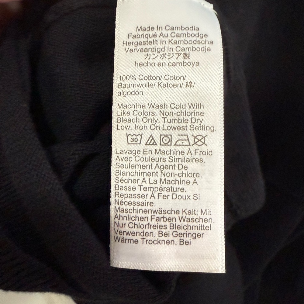 J. Crew Factory Black Popover Soft Polo Knit Spread Collar Preppy Long Slv NWT - Picture 6 of 6